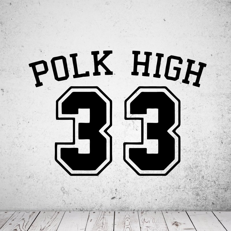 Preview: 46157 Polk High 33 - Al Bundy Wandsticker